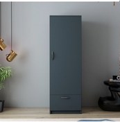 Resim Gardırop Sunay Tek Kapak Antrasit 