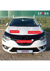 Resim Renault Megane 4 2016- Yılı Ve Sonrası Uyumlu Kaput Rüzgarlığı 4mm Siyah 