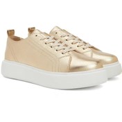 Resim Network Gold Kadın Deri Sneaker 