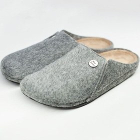 Resim Roy Jones Unisex Gri İtalyan Keçe Terlik 6800 Gri 