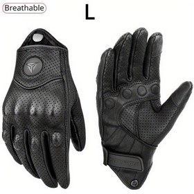 Resim Motosiklet Eldivenleri Erkek Kadın Moto Deri Kış Eldiven Motosiklet Motokros Atv Motor 