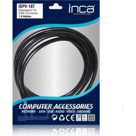 Resim Inca IDPV-18T 1.8metre Dp-Vga (E) Görüntü Kablosu 