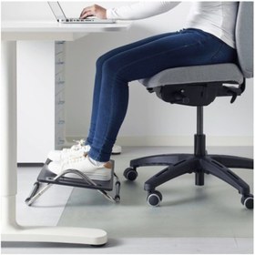 Resim IKEA Siyah Dagotto Ayaklık Masa Ayak Desteği Çalışma Ofis Masası 