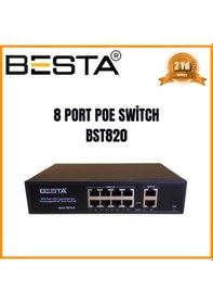 Resim Bst-820 Besta 8+2 Port 10/100 Poe Switch-power Over Ethernet 