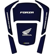 Resim Deeb Forza 250 2021-2023 Tank Pad Navy Blue Carbon Edition 