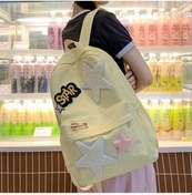 Resim Vkemall Moda Harajuku Sırt Çantası - Renkli, Hafif Ve Şık Unisex Gezi Çantası Çok Renkli 