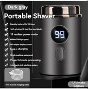 Resim Qingmipy Mini Taşınabilir Elektrikli Tıraş Makinesi - 18 Bıçaklı, 80.000 Rpm, Sessiz 