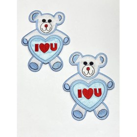 Resim Ütü Ile Yapışan Bebek Battaniye Aplikesi / Bebek ve Çocuk Aplikesi / 2 Li Set 