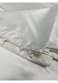 Resim Saten Güneşlik Perde Krem Güneşlik Krem 