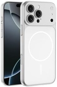 Resim Gpack iPhone 15 Pro ile Uyumlu Kılıf, Spark M-Safe, Şarj Özellikli, Kamera Korumalı, Gümüş 