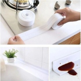 Resim Banyo Küvet Mutfak Lavabo Beyaz Su Sızdırmaz Bant Su Geçirmez Kenar Bandı Tamir Bandı (3.2 Metre ) 