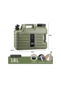 Resim Madfox Galon Air Pe Musluklu Su Bidonu 18 Litre Green Çok Renkli 