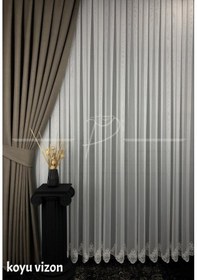 Resim Fon Perde Keten Fonluk Aplim Desen 1. Kalite Tok Duruş 