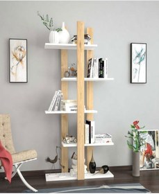 Resim Bright Kitaplık Safirmeşe Beyaz 
