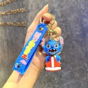 Resim Baijiafu2 Yeni Çizgi Film Animasyon Stitch Serisi Yumuşak Kauçuk Anahtarlık Bebek Çantası Kolye Anahtarlık Küçük Hediye (Yurt Dışından) 