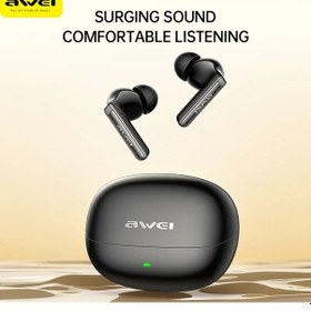Resim Lasonstiges T88 Beyaz Aweı T88 Anc Kablosuz Kulaklık Bluetooth 5.3 Tws 4 Mikrofonlu Gürültü Önleyici Kulaklık Enc Kulak İçi Handfree Kulaklıklar 