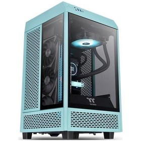 Resim The Tower 100 Ca-1r3-00sbwn-00 Gamıng Mını Itx Pc Kasası Turkuaz 