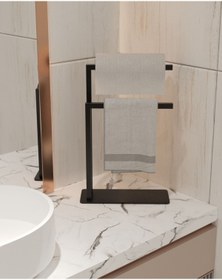 Resim AJU Havluluk Tezgah Üzeri Kağıt El Havluluğu Ev Banyo Düzenleyici Paslanmaz Metal Montaj Gerektirmez 