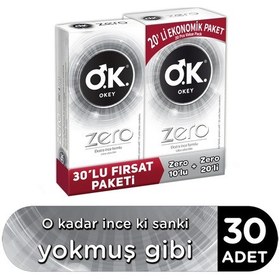 Resim Okey Zero Prezervatif 30'lu 