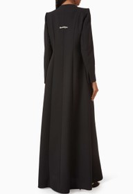 Resim Zarif Blazer Yaka Abaya ile Kalıcı Şıklığı Yakalayın - Siyah / S 