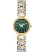 Resim Dice Kayek DK.1.AG1408.04 Taşlı Tasarım Çelik Kordon Çelik Kasa 5 ATM Suya Dayanıklı Metalik-Altın R 