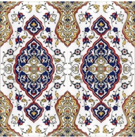 Resim Kütahya Hedef Çini 20*20 Ac79 Çini Karo 1 M2 