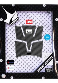 Resim Suzuki V-strom 1050 2025 İle Uyumlu Kaydırmaz 6d Karbon 19 Parça Tank Pad Seti Gc55 KARBON 