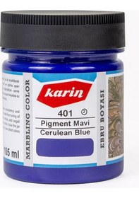 Resim Karin Ebru Boyası 105Ml - Pigment Mavi 401 