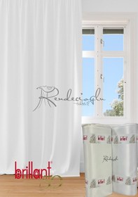 Resim Brillant Marka Lüx Saten Güneşlik Beyaz 