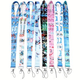 Resim 1 adet Stitch Temalı Askı - Sevimli Polyester Kimlik Tutucu, Renkli Karakter Tasarımı ile Mobil Telefonlar ve Aksesuarlar için Mükemmel, Sevgililer Günü Hediye Fikri, Ona Hediye | Oynak Tasarım | Dayanıklı Askı, Stitch Çantası, tarafından resmi olarak lisanslı 
