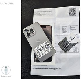 Resim Apple iPhone 15 Pro İkinci El TR | 128 GB | Natürel Titanyum 