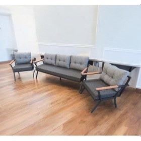 Resim Pimango Pilocca Bahçe Ve Balkon Mobilyası Antrasit Gri 3+1+1 Antrasit - Gri 