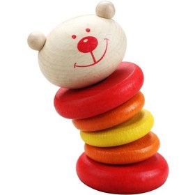 Resim Classic World Ahşap Ayıcık Çıngırak 