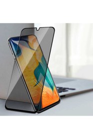 Resim Fibaks Xiaomi Redmi Note 7 Uyumlu Tam Kapatan Hayalet Ekran Koruyucu Gizli Cam 