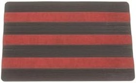 Resim KARMAT Kapı Önü Paspası, 3 Şeritli Halılı Paspas, Toz Ve Nem Alıcı Paspas, 45 * 70 BORDO-45 x 70 