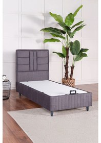 Resim Premium Bamboo Sleepy Baza Başlık Gri Ikili Set Yatak Dahil Değildir 120 x 200 