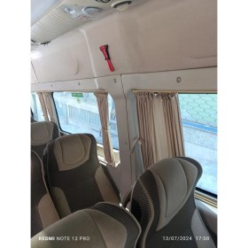 Resim Fiat Ducato 2006 Sonrası Uyumlu Raylı Oto Perde Takımı Bej-Krem 