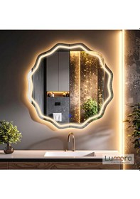 Resim Envara Günışığı Lazer Kumlamalı Lavabo & Banyo Aynası Dokunmatik Sensörlü 70 X 70 
