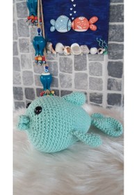 Resim Amigurumi Oyuncak - Oyuncak Balık Açık Yeşil 