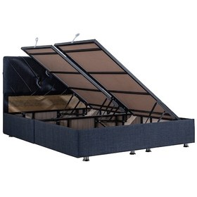 Resim Setaymobilya Baza, Lux Class Yandan Açılır Çift Kişilik Baza + Başlık Seti 