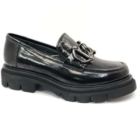 Resim Greyder 72192 Zn Urban Deri Comfort Casual Oxford Kadın Ayakkabı SİYAH-RUGAN 