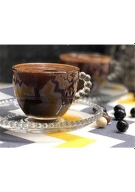 Resim Perotti Girona Kahve Fincanı Takımı - 12 Kişilik Kahve Fincan Seti Boncuklu 24 Prç. 