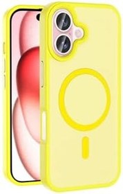 Resim iPhone 16 için MagSafe İle Uyumlu M.TK moveteck Plus Kılıf Mat Şarj Özellikli Darbe Önleyici Hassas Butonlu Renkli Yumuşak Kenar 