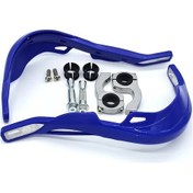 Resim Hightower Mavi 2 Adet Alev Desenli Universal Motosiklet El Koruma Plastik Koruyucu 