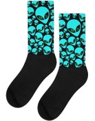 Resim CARNAVAL SOCKS Uzaylı Desenli Renkli Spor Çorap 