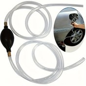 Resim 1 Çok Amaçlı Taşınabilir Emme Pompası, Esnek PVC Hortumlu - Dizel, Benzin ve Havuz Yakıtları İçin Uygun, Arabalar, Tekneler ve Karavanlar için Temel Araç 