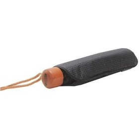 Resim Baginn April Lüx Şemsiye Süper Mini Kare Çizgili Füme 001 