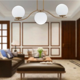 Resim Severus 3'Lü Eskitme Modern Salon Kafe Restoran Için Uygun, Salon Avize 