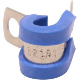 Resim GÜMRÜK BEY MS21919WCJ4 1/4" Çap Döngü Tipi Florosilikon Yastıklı Destek Kelepçesi – Paslanmaz Çelik | 10 Adet 