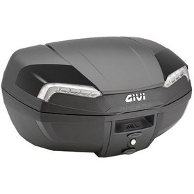 Resim Givi E46nt2 Riviera Motosiklet Arka Çanta Gri Reflektörlü Siyah 